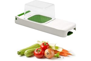 Alligator Oryginalna krajalnica do cebuli warzyw i owoców z kolektorem - super ostre ostrza ze stali nierdzewnej 6 x 6 mm - 2 lata gwarancji