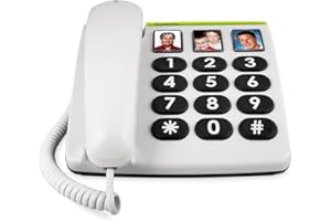 Doro PhoneEasy 331ph Big Button Corded Telephone for Seniors (White)