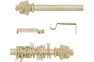 AT17 Bastone per Tende Shabby Chic Gold Empire Collection 160-300 cm