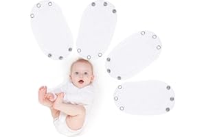 CYBGQP 4 Stück Bodyverlängerung, Body Verlängerung, Body Verlängerung Druckknopf, Bodyverlängerung, Body Erweiterungen, Bodysuit Extender Einstellbare Länge, Baumwollstoff für Bodies, Kleidung Extender