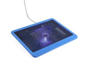 Diyeeni Laptop Cooler Pad Base with Super quiet fans,cooler master pad with Ergonomic stand,special USB hub design Cooler Pad durable lightweight(blue)