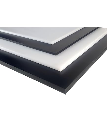 Plaque POM-C (Delrin) 500x100x6 Mm Noire - Plastique Technique Haute Résistance, Faible Frottement, Stable - 10