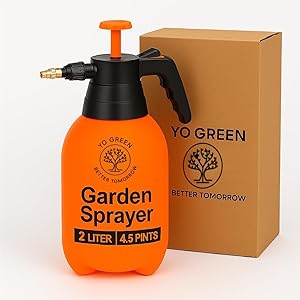 Yo Green Super Spray Bottle 2L – Hand Pressure Pump Sprayer for Home & Garden, Heavy-Duty Plant Watering Can, Mist & Jet Nozzle, Gardening Sprayer