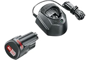 Bosch Home and Garden Pack de Batería y Cargador (1 Batería, en Caja), 12 V
