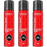 L'Oréal Paris Pack 3 x 75ml Infaillible Spray Fijador Maquillaje | Spray Fijador Larga Duración hasta 36H, Resistente al Agua