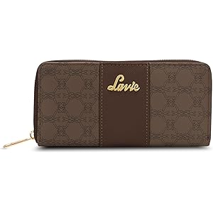 Lavie Women\'s Mono Wallet | Ladies Stylish Purse Bag | Credit Card, Money Holder | Zip Around Wallet | Gift for Women
