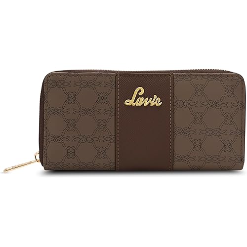 Lavie Women\'s Mono Wallet | Ladies Stylish Purse Bag | Credit Card, Money Holder | Zip Around Wallet | Gift for Women