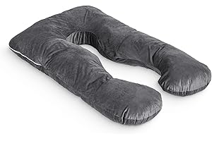 ‎MAKOSAS MAKOSAS KomfortKissen ORIGINAL Ersatzbezug (Mikroplüsch - Dunkelgrau)…