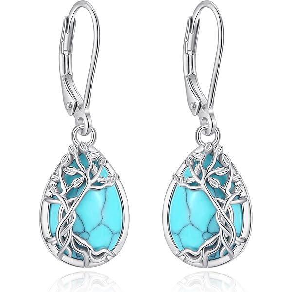 ELSED 1 Par De Pendient De Plata Terlina S925 Con Nudo De Lazo Y