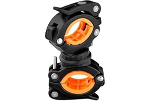 YSJJZRL Support de Montage de Lampe de Poche à Rotation à 360 °, Support de Montage de lumière Universel pour vélo, Fixation de Clip de Rotation pour Lampe de Poche, vélo, équitation