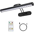 MIOBLUE Rechargeable Picture Light with Remote, Wireless Battery Art Display Lamp with Remote Control, Dimmable/Timer Off Painting Dartboard Light, 3 Lighting Modes Full Metal
