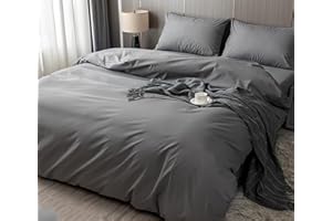 STODOMED Nässeschutz Bettdeckenbezug Baumwolle Inkontinenzmittel Schutzbezug Bettdecke wasserdichte Atmungsaktiv mit Reißverschluss Bettdecke waschbar (Grau, 135x200cm)