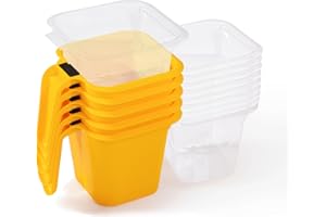 Voomey 15Pc Paint Bucket Holds 16 oz. of Paint or Stain, Paint Cup, Paint Pail Liner, Trim Painting Tool, for Finishing Work and Repairs