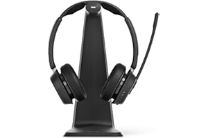 EPOS IMPACT 1061T Premium Wireless Headset with Microphone for PC - Double-Sided, High Clarity with EPOS AI Voice Technology, Super Wideband Audio, Microsoft Teams Certified, Durable Design