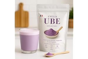 VISERYS YVELIA Ube Poudre 100% (150g) Naturel, Ube Latte, Gâteaux, Mochi & Recettes Maison – Poudre Premium, Végan, Sans Additifs, Idéal Smoothies & Desserts Exotiques