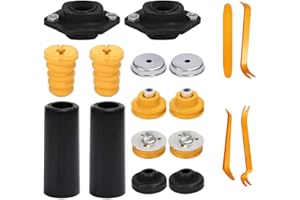 Flewdart ​Domlager ​​Federbeinstützlager Stoßdämpfer hinten Reparatursatz für E81 E82 E84 E87 E88 E90 E91 E92 E93, Anschlagpuffer Anschlaggummi Blattfeder Gummianschlag 33526768544, 3353676734, 335067