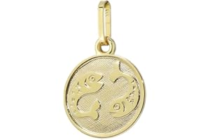 NKlaus Sternzeichen 333 8 Karat Gold gelbgold Ø12mm Ketten Anhänger Horoskop