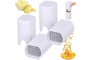 TEDULL Potato Chipper, Chip Cutter, French Fry Vegetable Cutter, Vegetable Fruit Slicer,One Step Natural French Fry Cutter,Perfect Fries Potato Chips Cut,Home Kitchen Tools,for Vegetable & Fruit (2PCS)