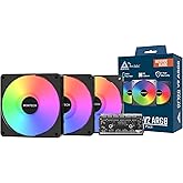 MONTECH GF120R V2 ARGB 120mm Kasa Fanı (3&rsquo;l&uuml; Set) &ndash; Reverse Blade, Y&uuml;ksek Performanslı Hava Akışı, Sessiz Hidrolik Rulman, Ca