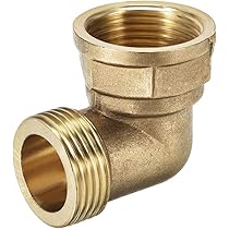 Raccordo A Gomito 90° In Ottone - 1/2 BSP Maschio X 1/2 PT Femmina Per Tubazioni - Foto 10