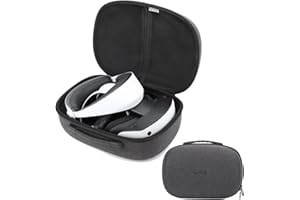 VOLOHAS Custodia Rigida per PS VR2 Leggera Impermeabile Resistente all'Acqua per Playstation vr2 Cuffie da Gioco e Manipolazione, Accessori per il Trasporto per Viaggi e Stoccaggio a Casa, Grigio