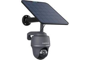 Reolink 4K 4G LTE Überwachungskamera Aussen mit SIM Karte Ohne WLAN, 355°&140° PTZ Solar Kamera Outdoor mit 8MP Farbnachtsicht, 32GB microSD-Karte, Go PT Ultra (Grau) +Solarpanel