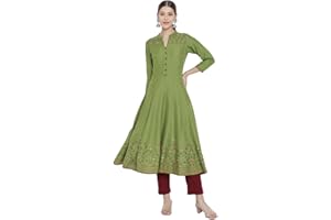 Yash Gallery Anarkali Kurta für Damen, Viskose, Blumendruck, für den Sommer