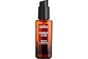 L'OREAL PARIS L’Oréal Paris Men Expert Conditioning Beard & Skin Oil 30ml, Barber Club Oil With Cedarwood Essential Oil, Tames, Conditions and Softens Facial Hair
