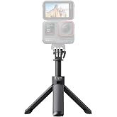 Insta360 GO 3, X3, Link, ONE RS, ONE R, ONE X2, GO 2,ONE X i&ccedil;in 2'si 1 arada mini tripod, siyah
