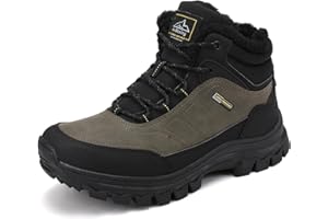 AX BOXING Winterschuhe Jungen Wanderschuhe Gefütterte Schneestiefel Kinder Warmfutter Trekkingschuhe rutschfest Winterstiefel Outdoor EU34-40