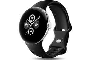 Easuny Paski kompatybilne z Google Pixel Watch 2 pasek / Google Pixel Watch Band, regulowany miękki silikonowy pasek sportowy do zegarka Google Pixel Watch 2022/Pixel Watch 2 2023 dla kobiet mężczyzn