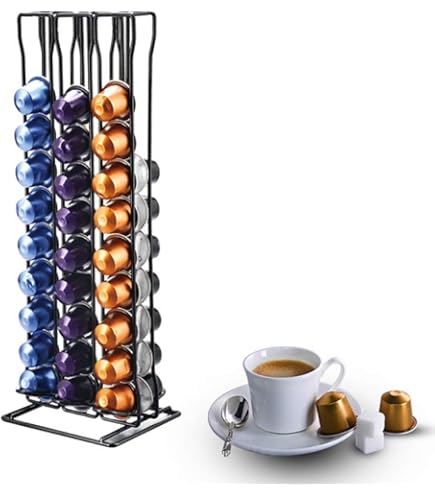 Rangement Capsule Nespresso Distributeur à Capsules Nespresso Ibili - , 44 Capsules Acier Chromé