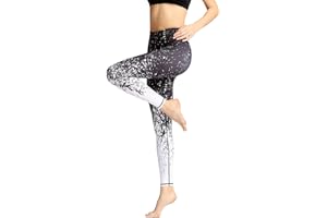 ‎HAPYWER HAPYWER Yoga Leggings Damen High Waist Yogahose Bunt Gym Sport Leggings Tummy Control Running Workout - Stretch Kompressionshose mit Aufdruck für Frauen