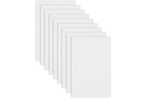 Jtnohx Eva Foam Sheets, 17.78×28.7cm Craft Foam Board, 9 Pcs Colour Eva for Crafts, Thin DIY Material for Art and Scrapbooking(White)