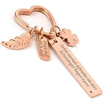 OLSON DEEPAK Herz Charm Schlüsselanhänger - Perlen & Quaste Für Frauen Geschenk