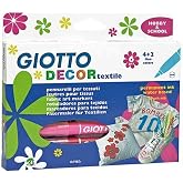 Giotto 494800 Decor Textile 6 Renk Kumaş Boya Kalemi