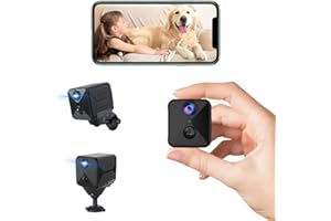 JAVISCAM Caméra Espion,Mini Camera Espion sans Fil,Camera Surveillance WiFi, sans Fil avec Enregistrement Longue Batteries avec Cachée Spy Cam Vision Nocturne