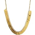 ZENEME Jewellery Set Gold Plated Traditional Maharani Temple Coin Necklace Jewellery For Women & Girls