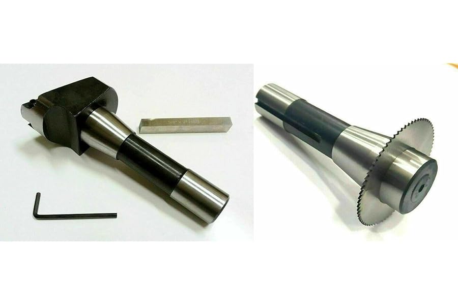 SET OF 2pc R8 SHANK Slitting/Slotting Saw & Fly Cutter R8 Shank For Bridgeport-Amz685
