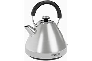 Morphy Richards Venture Pyramid Kettle - Brushed Stainless Steel - 1.5L - Rapid Boil - Metal - 100130