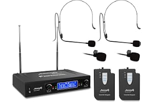 Audibax Missouri 2500 professionell trådlös mikrofon dubbel lavalier/Madona Frec. A