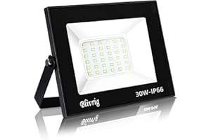 ‎BLIVRIG Blivrig 30W LED Strahler Außen,3000LM Superhell Außenstrahler, IP66 Wasserdicht LED Fluter, 3000K Warmes Weiß Aussenstrahler Flutlicht für Gärten, Innenhöfe, Garage, Hotel