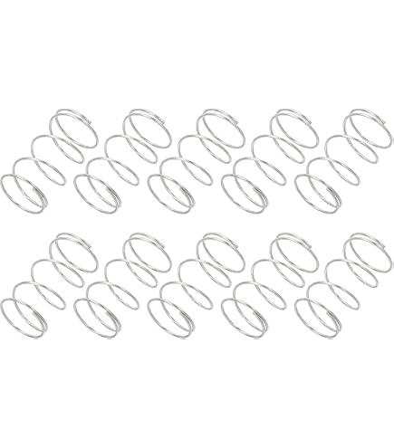 Sourcing Map Druckfeder 10 Mm Ø – 304 Edelstahl, 0,7 Mm Draht, 50 Mm Länge, 11,8 N Tragkraft – 5 Stück Für Reparaturen & Maschinen