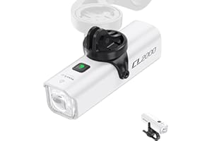TOWILD CL2000 Éclairage Professionnel 2000 Lumens pour Vélo, Lampe LED Rechargeable USB-C 5000mAh Éclairage Super Lumineux Anti-éblouissement pour vélos de Route/Montagne,Fanal Avant étanche IPX6