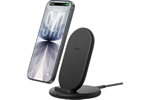 Belkin BoostCharge Trådlös Laddare, Mobilladdare, Telefonfodral, Trådlöst Laddningsställ för Apple iPhone, Samsung Galaxy, Go
