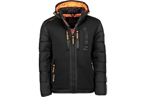 Geographical Norway Beachwood Men - Cappotto Antivento Uomo - Giacca Invernale Caldo - Giacca Con Fodera Impermeabile Resistente Inverno