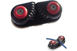 Hezhou Strozzascotte con Cuscinetto a Sfera Strozzascotte Marine Corda Lega di Alluminio Holder Ancora Fibbia strozzascotte for Kayak Yacht Barca Accessori Adatto per Filo di Diametro 3-15 mm