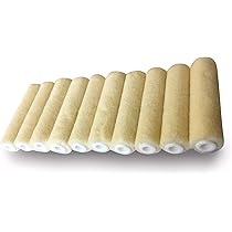 Manchon Polyamide Anti-goutte Rayé Jaune | Lot De 10 Recharges | Pour Montures à Vis Sur Axe 8 Mm | Rouleau Largeur 180 Mm | | Leroy Merlin