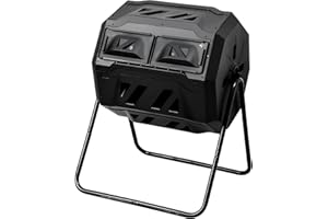 Lanco - Cubo para fertilizar 160 litros. Contenedor de Compostaje para Hacer Fertilizante. para Aceleración Compostaje y Sostenibilidad Ambiental. Color Negro.