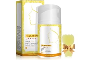 MUIEFE Crema Collo e Décolleté Lifting Con Peptidi e Retinolo, Crema Rassodante per il Collo, crema Idratante per Doppio Mento, Neck Cream con Azione Antirughe, Adatto per Donne e Uomini, 50g